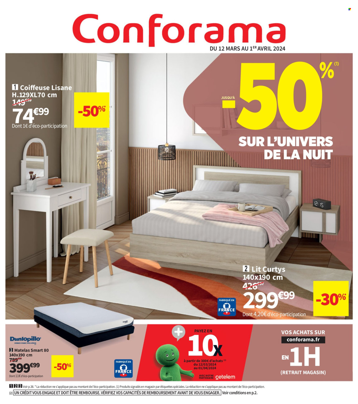 Catalogue Conforama - 12.03.2024 - 01.04.2024. 
