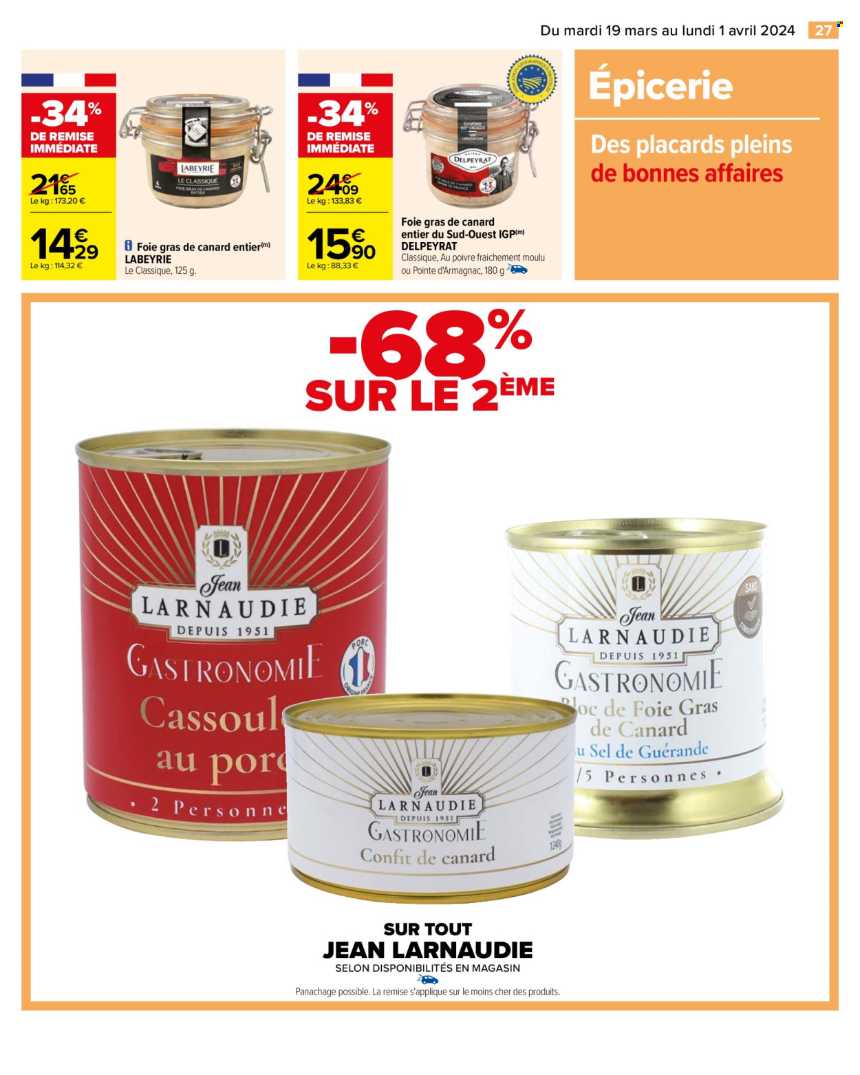 Catalogue Carrefour Hypermarchés - 19.03.2024 - 01.04.2024. 