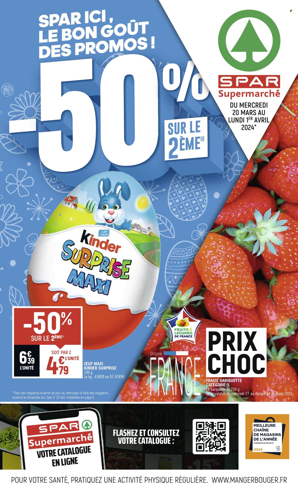 Catalogue Spar Supermarché - 20.03.2024 - 01.04.2024. 