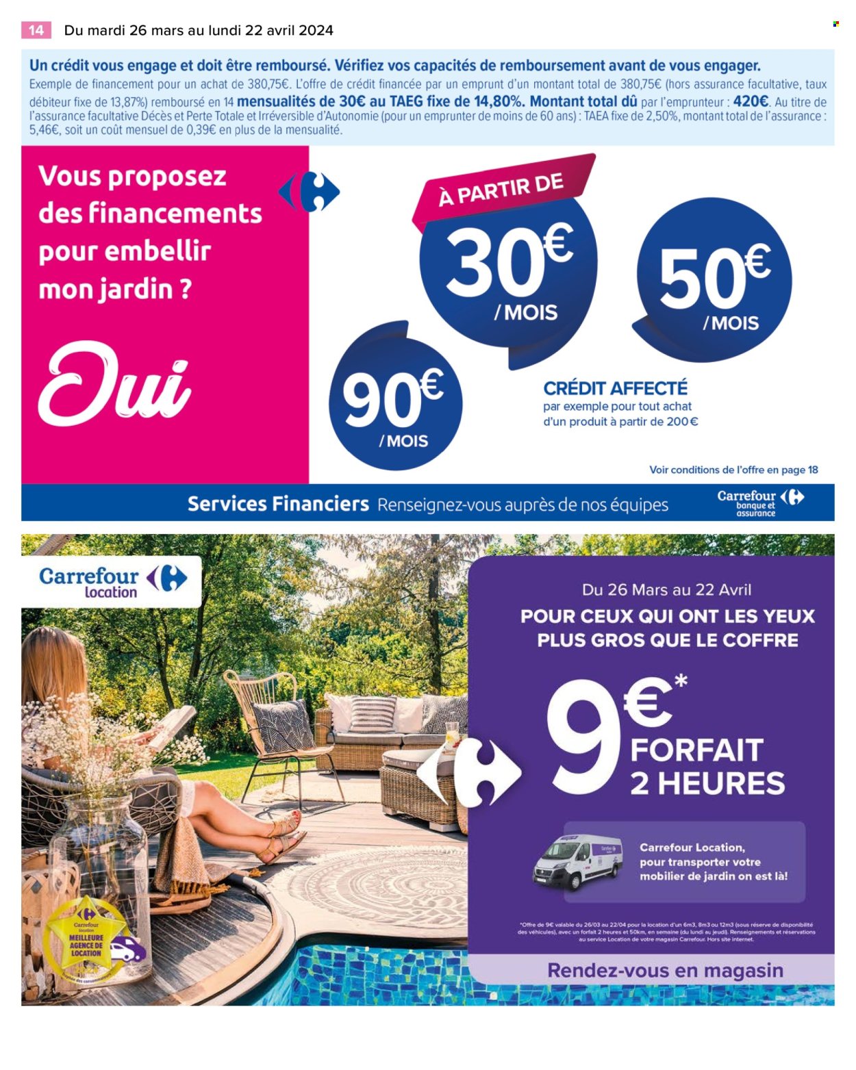 Catalogue Carrefour Hypermarchés - 26.03.2024 - 22.04.2024. 