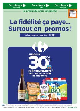 Carrefour - La fidélité, ça paye, surtout en promos en avril.