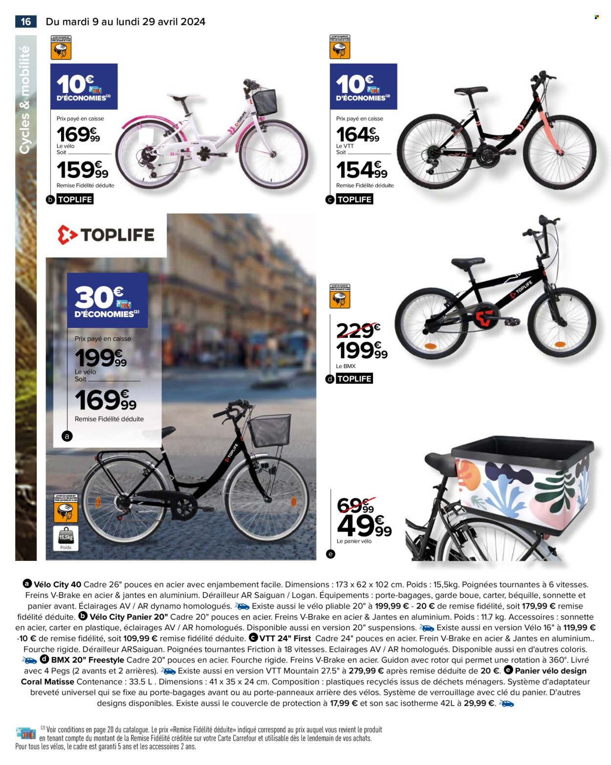 Catalogue Carrefour Hypermarchés - 09.04.2024 - 29.04.2024. 