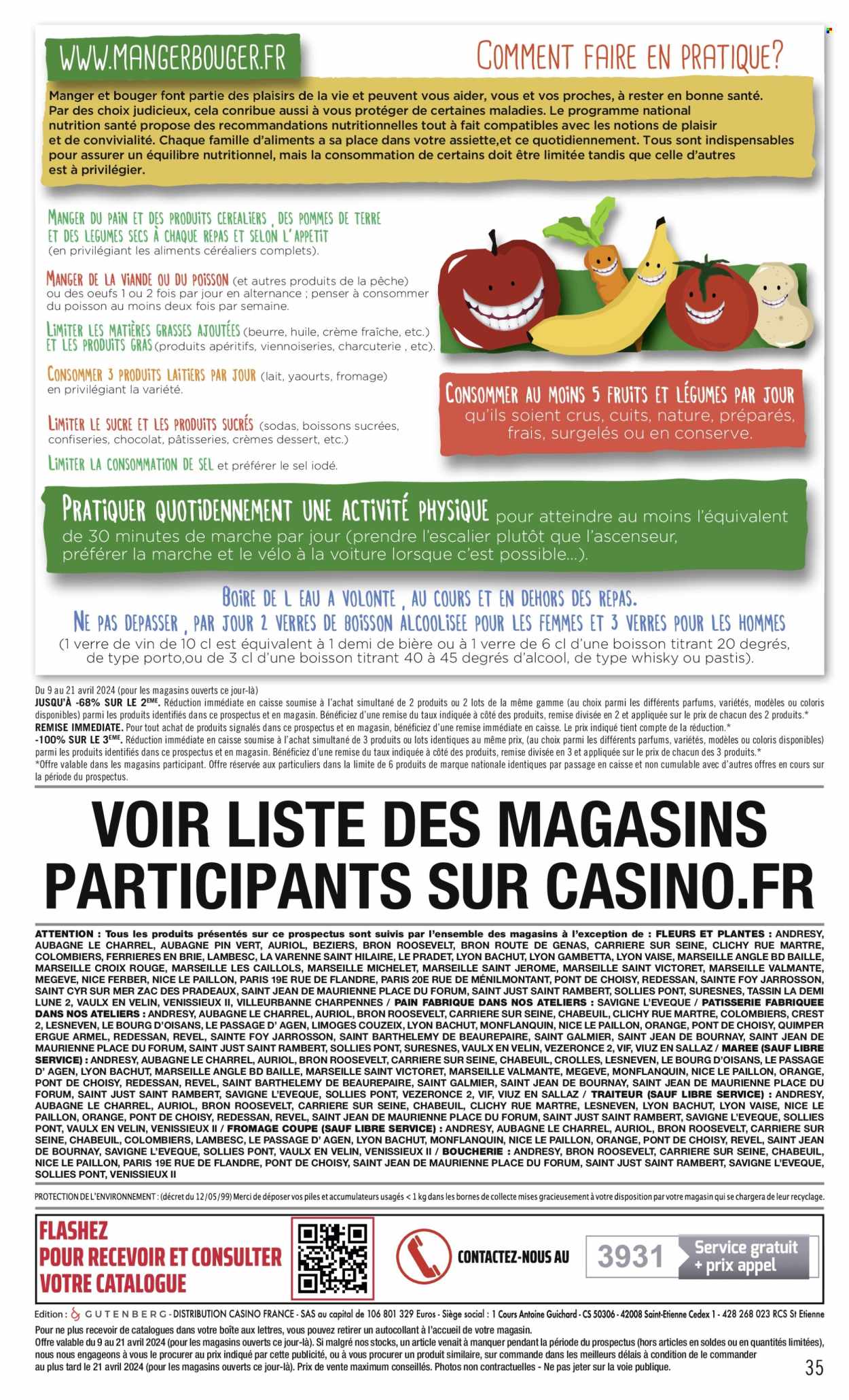Catalogue Casino Supermarchés - 09.04.2024 - 21.04.2024. 