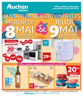 Auchan - Ouvertures Exceptionnelles 8 & 9 Mai