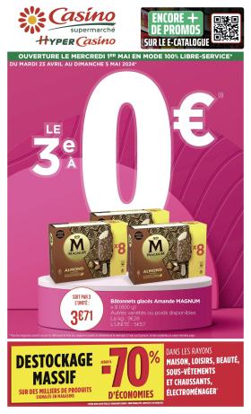 Casino Supermarchés - LE 3e Á 0€