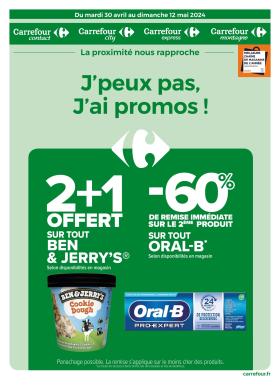 Carrefour - J'peux pas, j'ai promos du 30 avril au 12 mai 2024 !