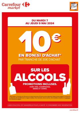 Carrefour Market - 10€ par tranche de 30€ sur Alcool_2024