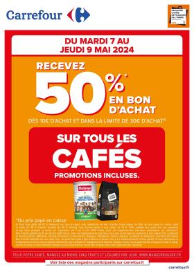 Carrefour Hypermarchés - 50% sur tous les cafés promo incluses