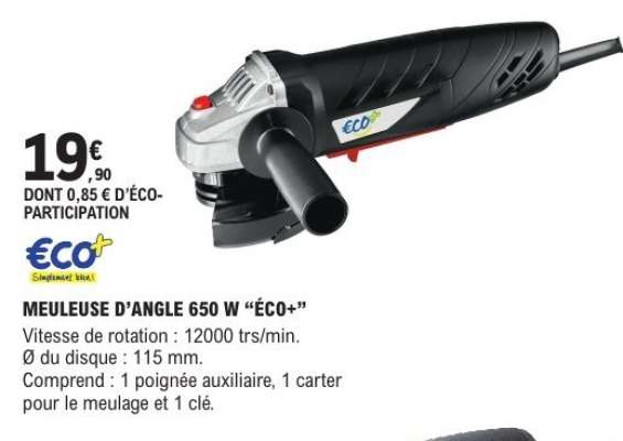 MEULEUSE D’ANGLE 650 W “ÉCO+”