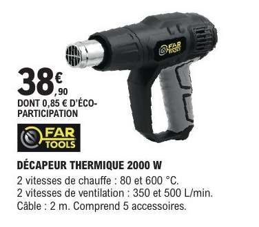 DÉCAPEUR THERMIQUE 2000 W