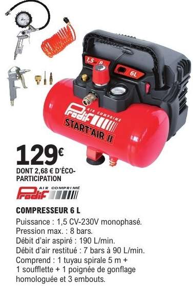 COMPRESSEUR 6 L