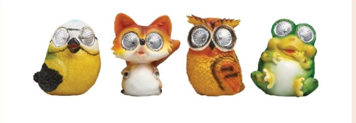 Animal Luminaire Solaire - En résine H.10 ou H.15 cm
Divers modèles
Réf. 413810 / 451367