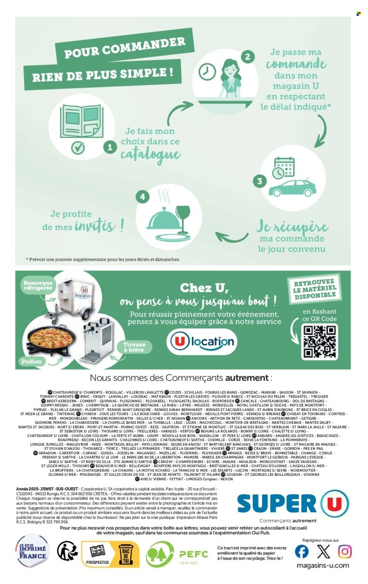 Catalogue SUPER U - 08.04.2025 - 05.10.2025. 