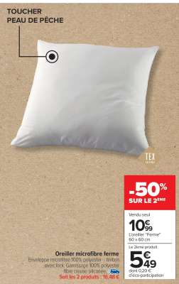 Oreiller microfibre ferme