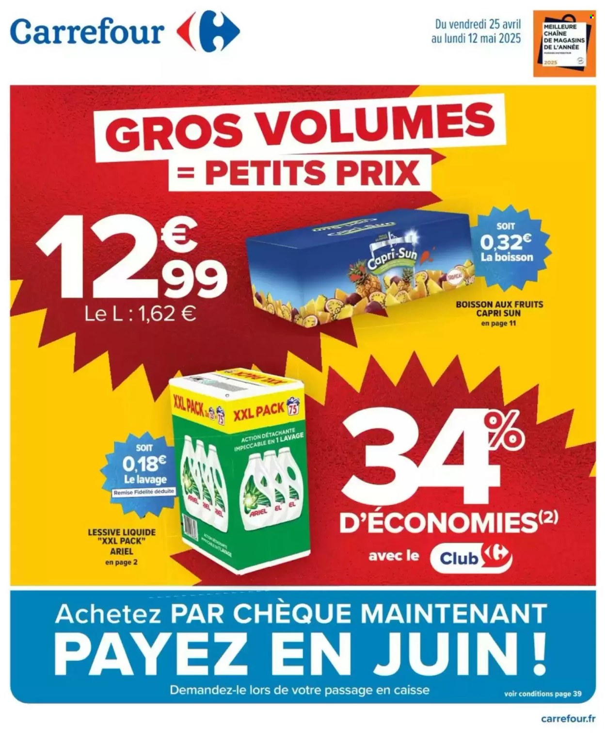Catalogue Carrefour Hypermarchés - 25.04.2025 - 12.05.2025. 
