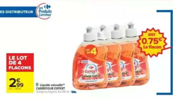 Liquide vaisselle CARREFOUR EXPERT