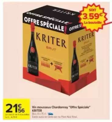 Vin mousseux Chardonnay "Offre Spéciale" KRITER
