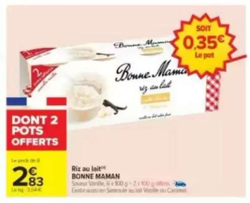 Riz Au Lait Bonne Maman