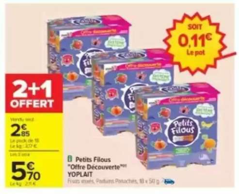 Petits Filous "Offre Découverte" YOPLAIT