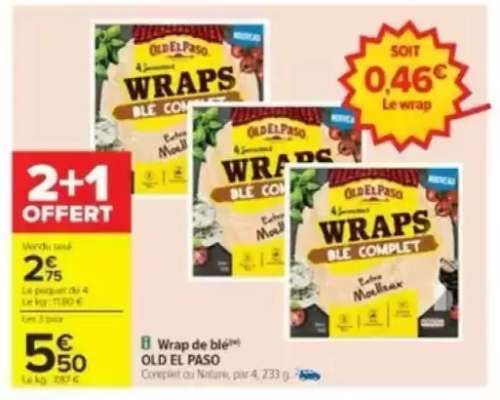 Wrap de blé OLD EL PASO