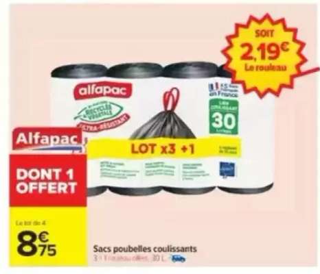 Sacs poubelles coulissants