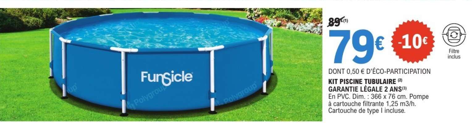 FunSicle Kit Piscine Tubulaire