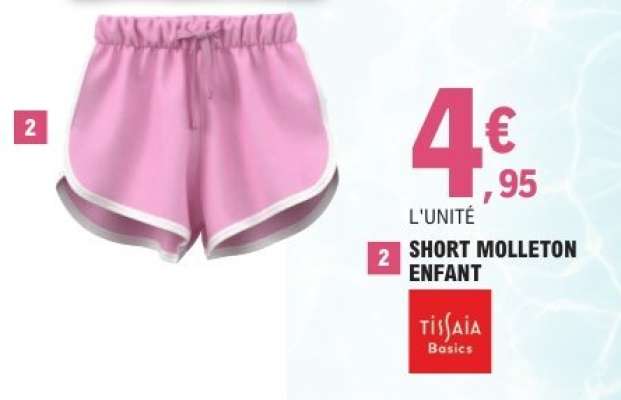 SHORT MOLLETON ENFANT
