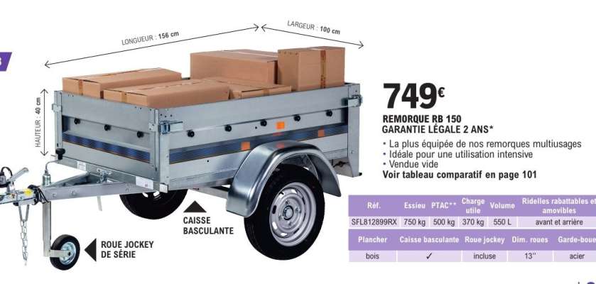 REMORQUE RB 150