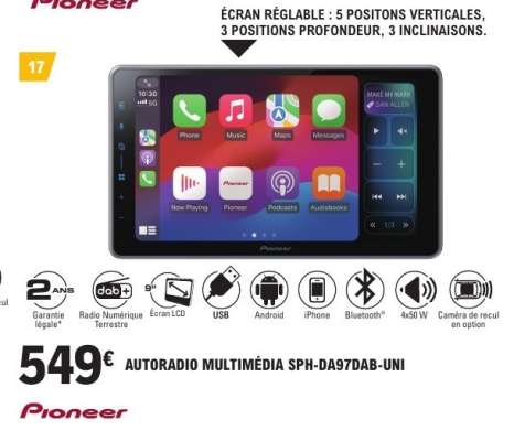 Autoradio Multimédia SPH-DA97DAB-UNI
