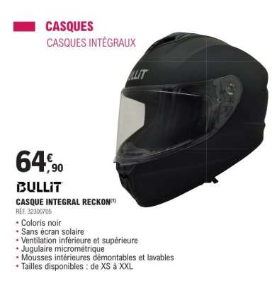 BULLIT CASQUE INTEGRAL RECKON