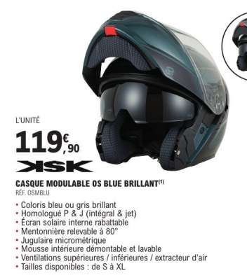 CASQUE MODULABLE OS BLUE BRILLANT