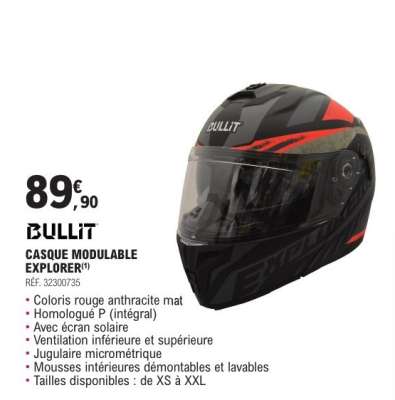 BULLIT CASQUE MODULABLE EXPLORER