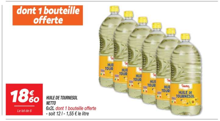 HUILE DE TOURNESOL NETTO