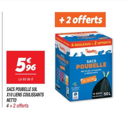 Sacs Poubelle 50L