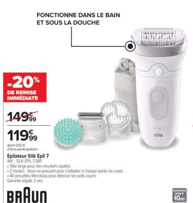 Epilateur Silk Epil 7