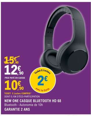 NEW ONE CASQUE BLUETOOTH HD 68