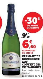 CREMANT DE BOURGOGNE AOP COUVENT DES VISITANDINES