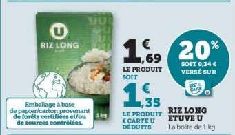 Riz Long Etuvé U