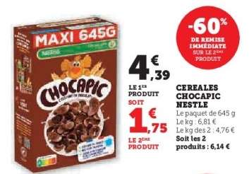 Céréales Chocapic Nestle