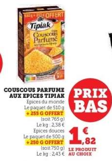 Couscous Parfumé Aux Épices Tipiak
