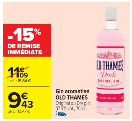 Gin aromatisé OLD THAMES