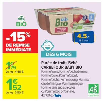 CARREFOUR BABY BIO