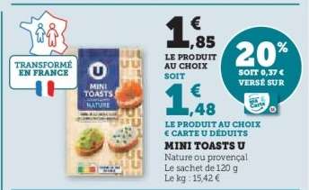MINI TOASTS U