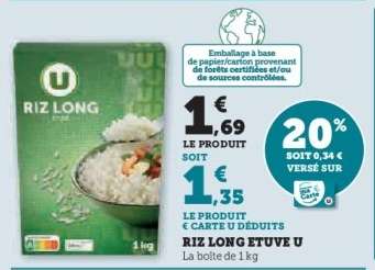 Riz Long Etuvé U