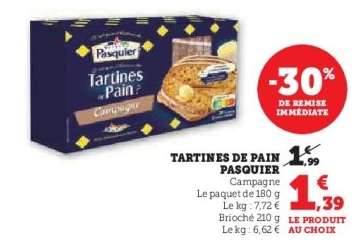 Tartines de Pain Pasquier