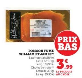 Poisson Fumé William et James