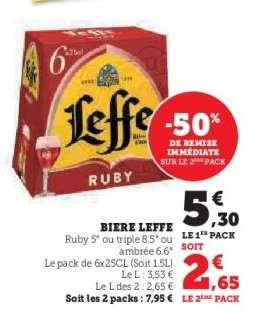 Bière Leffe Ruby*