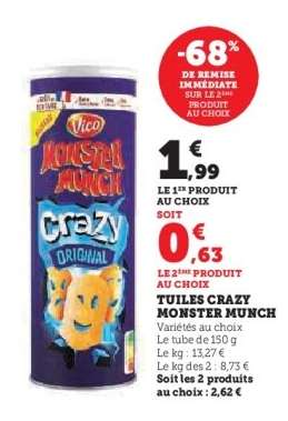 Tuiles Crazy Monster Munch