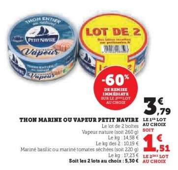 THON MARINE OU VAPEUR PETIT NAVIRE