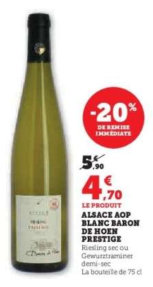 ALSACE AOP BLANC BARON DE HOEN PRESTIGE
